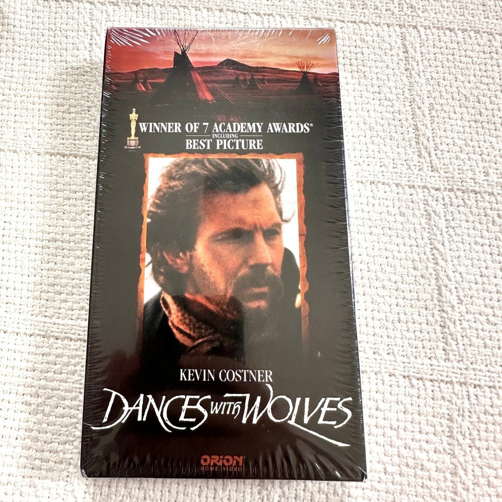 Dances With Wolves VHS Kevin Costner 1991 Original Orion Home Video New Sealed